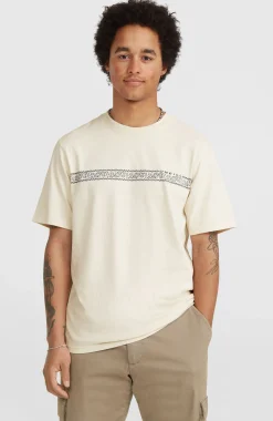 Homme O'Neill T-Shirts|Protection Anti-Uv-HommesT-shirt Ikat Stripe| Beige