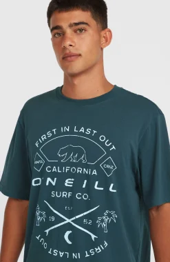 Homme O'Neill T-Shirts|Protection Anti-Uv-HommesT-shirt Jack Muir| Bleu
