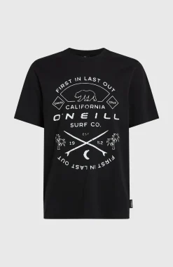 Homme O'Neill T-Shirts|Protection Anti-Uv-HommesT-shirt Jack Muir| Noire