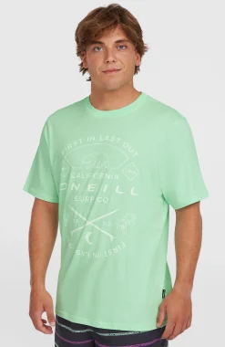 Homme O'Neill T-Shirts|Protection Anti-Uv-HommesT-shirt Jack Muir| Vert