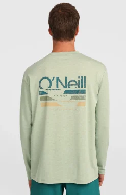 Homme O'Neill T-Shirts|Protection Anti-Uv-HommesT-shirt manches longues Hybrid Polygiene| Vert