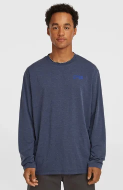 Homme O'Neill T-Shirts|Protection Anti-Uv-HommesT-shirt manches longues Hybrid Polygiene| Bleu