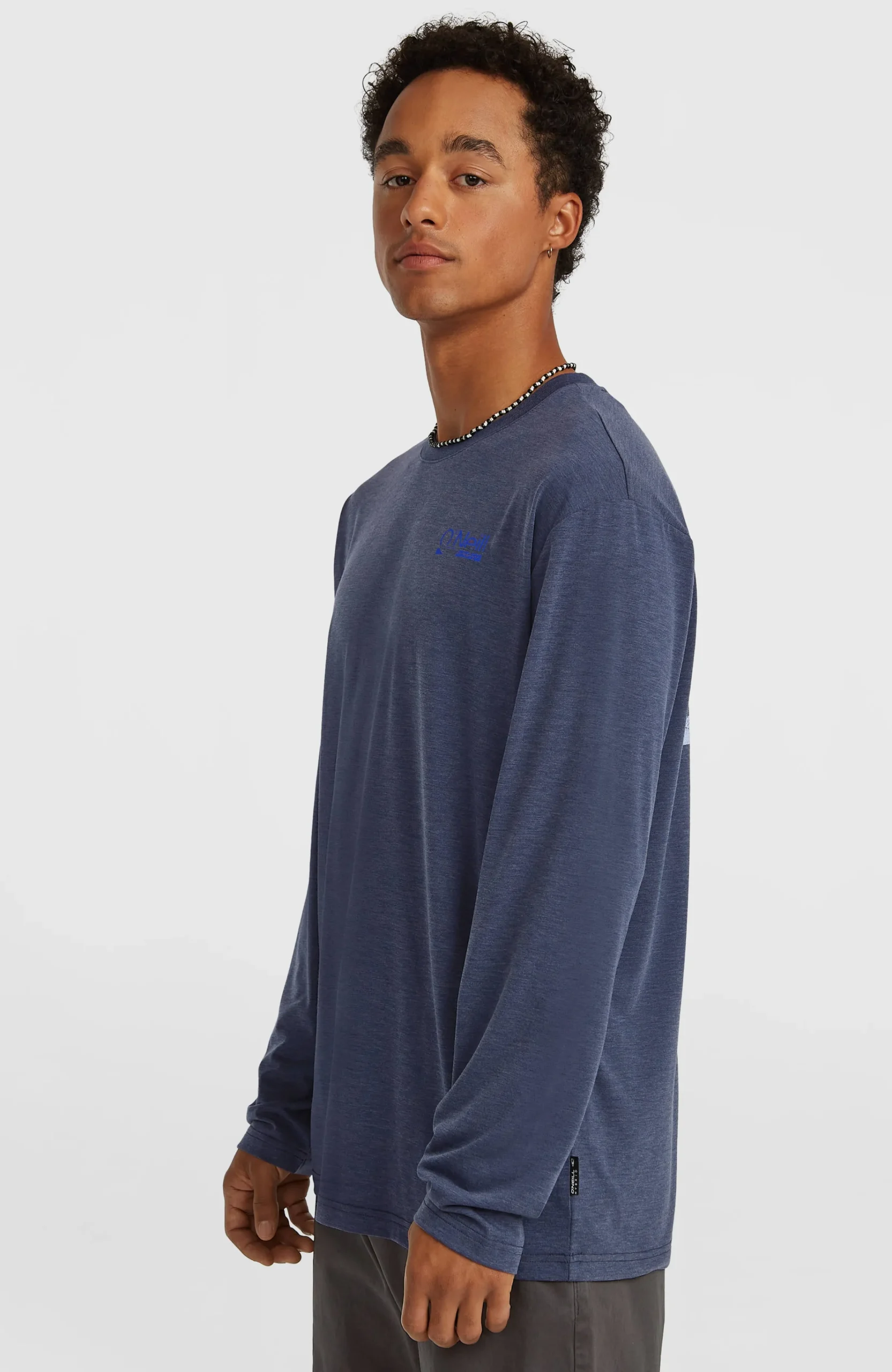 Homme O'Neill T-Shirts|Protection Anti-Uv-HommesT-shirt manches longues Hybrid Polygiene| Bleu