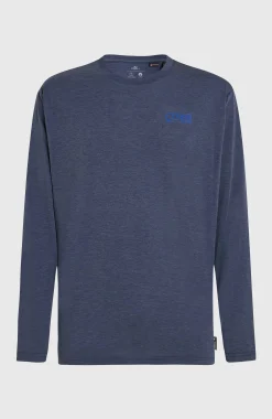 Homme O'Neill T-Shirts|Protection Anti-Uv-HommesT-shirt manches longues Hybrid Polygiene| Bleu
