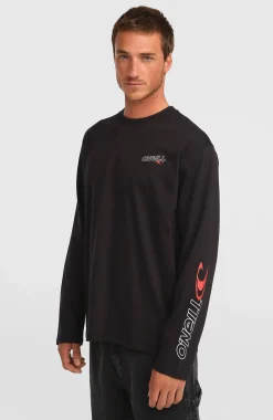 Homme O'Neill T-Shirts|Protection Anti-Uv-HommesT-shirt manches longues Essentials 90s Logo| Noire