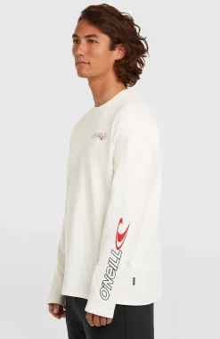 Homme O'Neill T-Shirts|Protection Anti-Uv-HommesT-shirt manches longues Essentials 90s Logo| Blanc