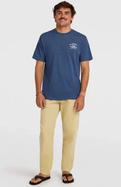Homme O'Neill T-Shirts|Protection Anti-Uv-HommesT-shirt Melange Chest-Print| Bleu