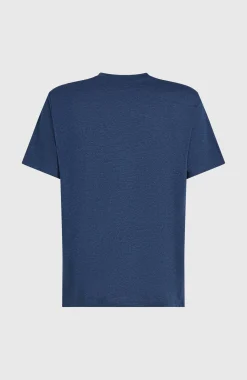 Homme O'Neill T-Shirts|Protection Anti-Uv-HommesT-shirt Melange Chest-Print| Bleu