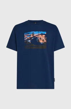 Homme O'Neill T-Shirts|Protection Anti-Uv-HommesT-shirt Gradient| Bleu