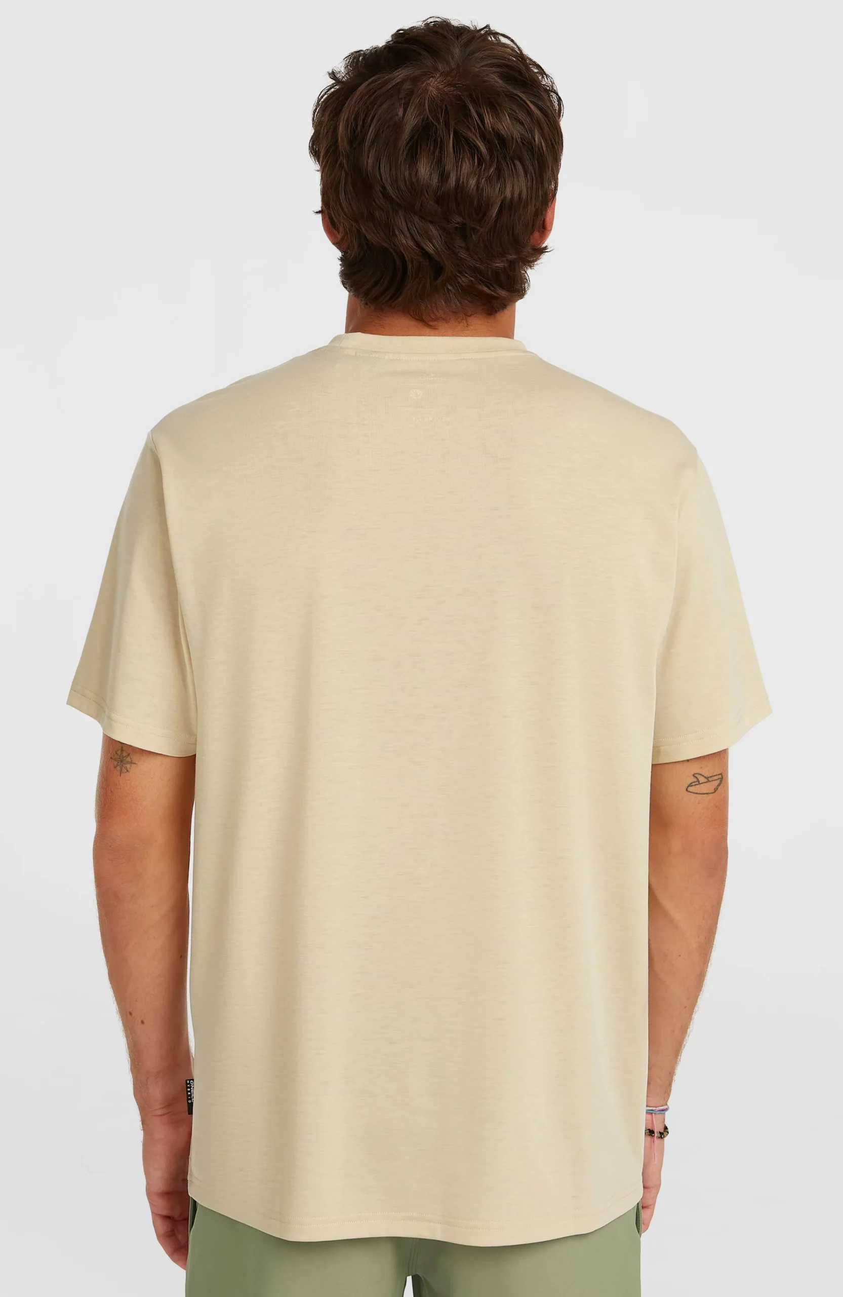Homme O'Neill T-Shirts|Protection Anti-Uv-HommesT-shirt Hybrid Polygiene Graphic| Beige