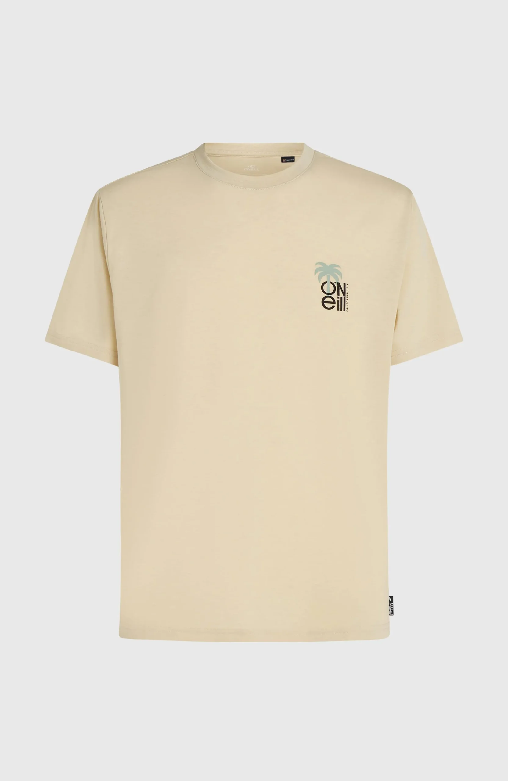 Homme O'Neill T-Shirts|Protection Anti-Uv-HommesT-shirt Hybrid Polygiene Graphic| Beige