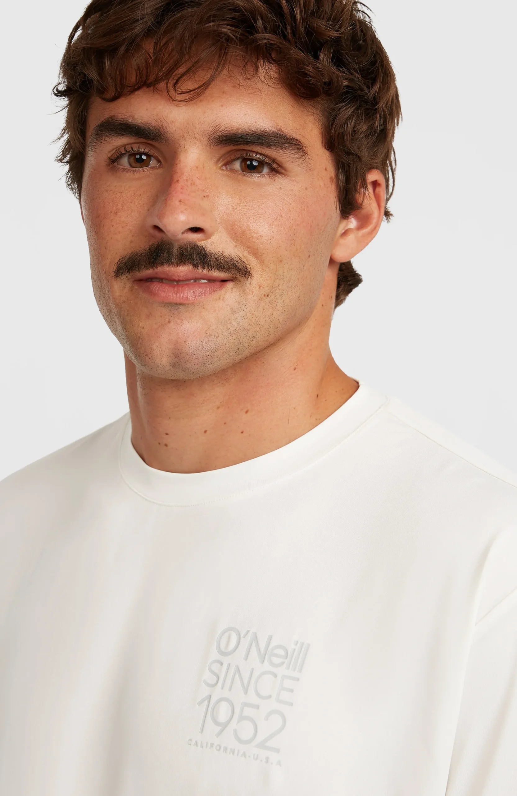 Homme O'Neill T-Shirts|Protection Anti-Uv-HommesT-shirt Hybrid UPF 50+ Polygiene Back-Print| Blanc
