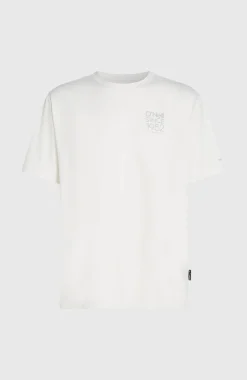 Homme O'Neill T-Shirts|Protection Anti-Uv-HommesT-shirt Hybrid UPF 50+ Polygiene Back-Print| Blanc