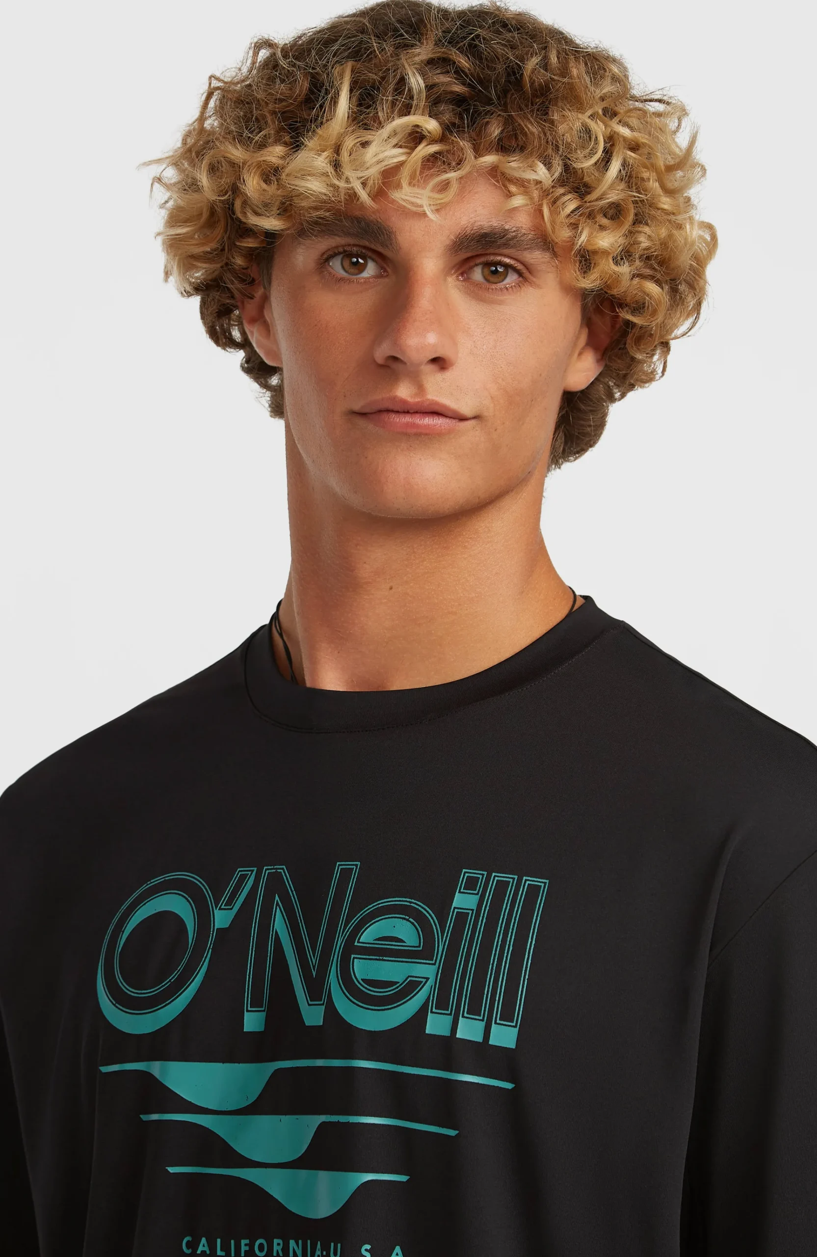 Homme O'Neill T-Shirts|Protection Anti-Uv-HommesT-shirt Hybrid UPF 50+ Polygiene Graphic| Noire