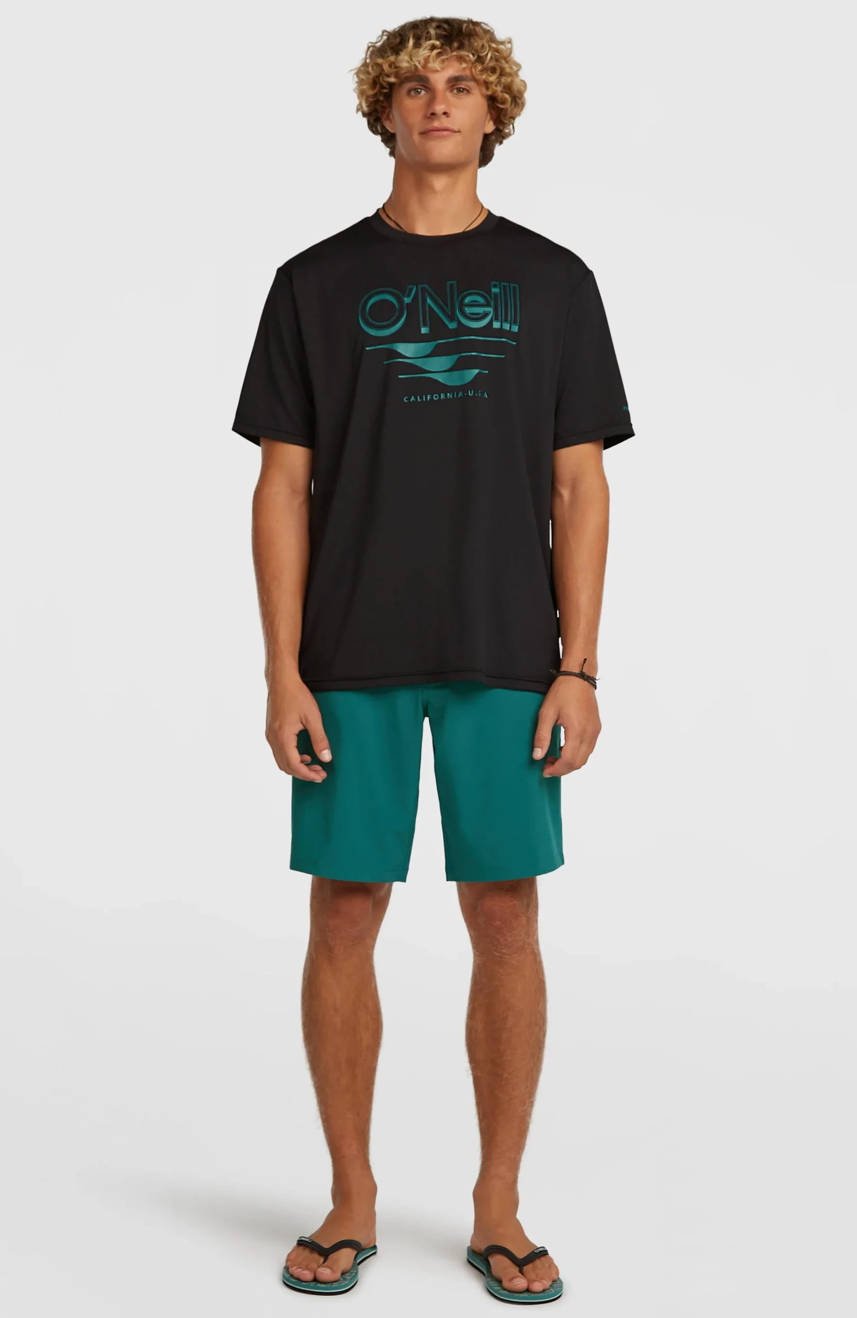 Homme O'Neill T-Shirts|Protection Anti-Uv-HommesT-shirt Hybrid UPF 50+ Polygiene Graphic| Noire
