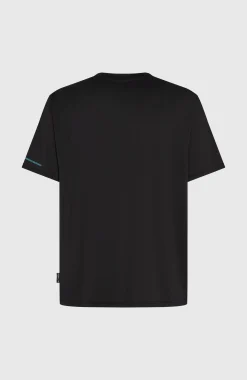 Homme O'Neill T-Shirts|Protection Anti-Uv-HommesT-shirt Hybrid UPF 50+ Polygiene Graphic| Noire