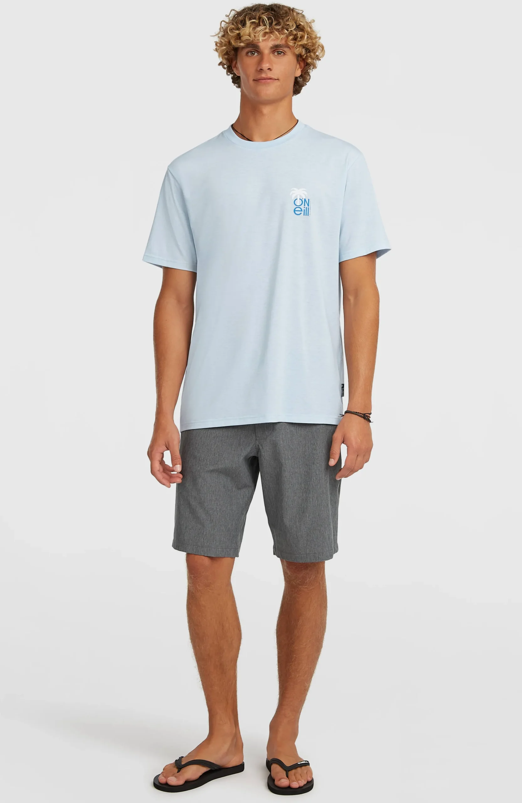 Homme O'Neill T-Shirts|Protection Anti-Uv-HommesT-shirt Hybrid Polygiene Graphic| Bleu
