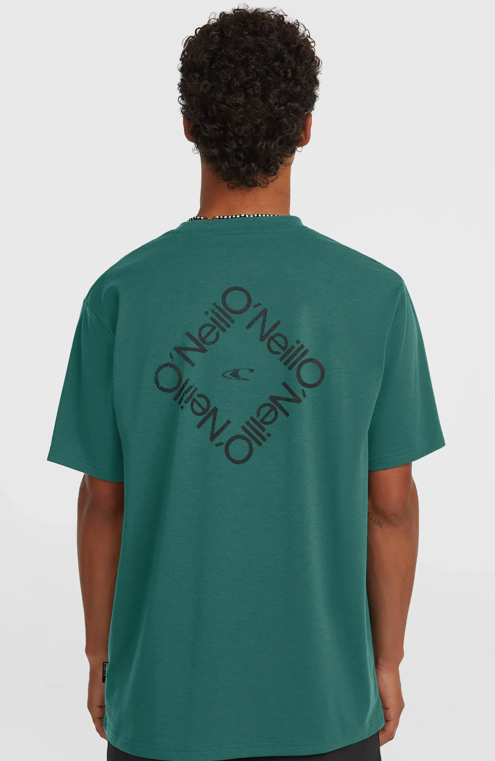 Homme O'Neill T-Shirts|Protection Anti-Uv-HommesT-shirt Hybrid Polygiene Back-Print| Vert