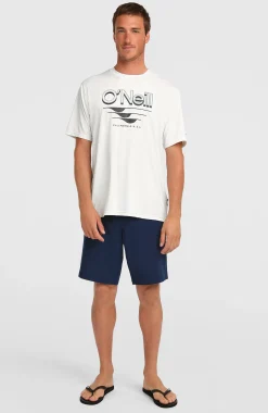 Homme O'Neill T-Shirts|Protection Anti-Uv-HommesT-shirt Hybrid UPF 50+ Polygiene Graphic| Blanc