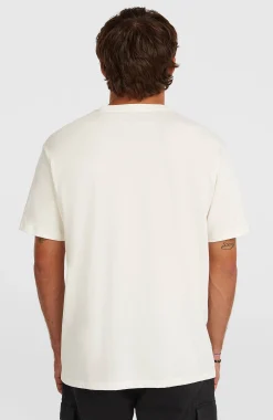 Homme O'Neill T-Shirts|Protection Anti-Uv-HommesT-shirt Logo Stripe| Blanc