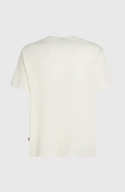 Homme O'Neill T-Shirts|Protection Anti-Uv-HommesT-shirt Logo Stripe| Blanc