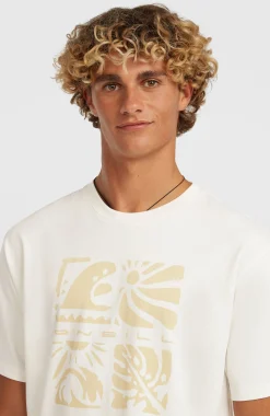 Homme O'Neill T-Shirts|Protection Anti-Uv-HommesT-shirt Melange Front-Print| Blanc