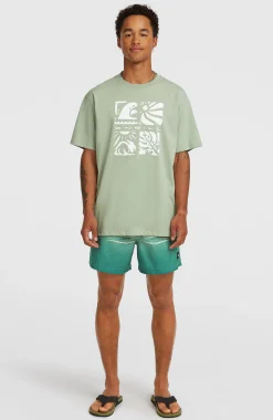 Homme O'Neill T-Shirts|Protection Anti-Uv-HommesT-shirt Melange Front-Print| Vert