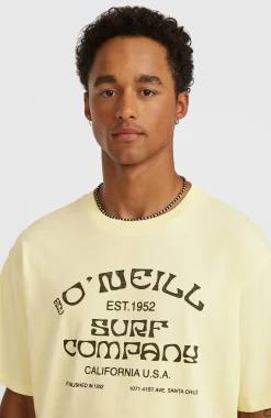 Homme O'Neill T-Shirts|Protection Anti-Uv-HommesT-shirt Muir| Jaune