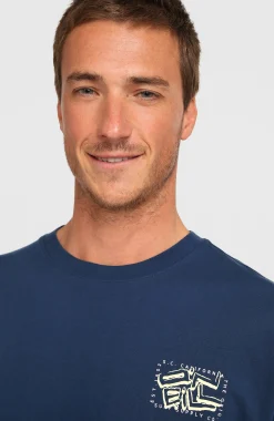Homme O'Neill T-Shirts|Protection Anti-Uv-HommesT-shirt Photo Back Print| Bleu