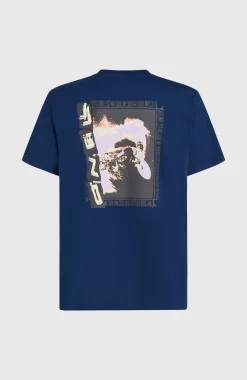 Homme O'Neill T-Shirts|Protection Anti-Uv-HommesT-shirt Photo Back Print| Bleu