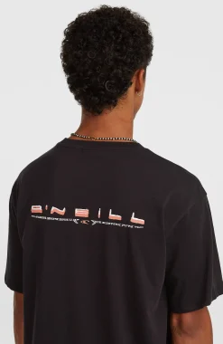 Homme O'Neill T-Shirts|Protection Anti-Uv-HommesT-shirt Retro Back-Print| Noire
