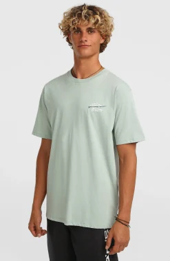 Homme O'Neill T-Shirts|Protection Anti-Uv-HommesT-shirt Retro Back-Print| Vert