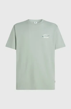 Homme O'Neill T-Shirts|Protection Anti-Uv-HommesT-shirt Retro Back-Print| Vert