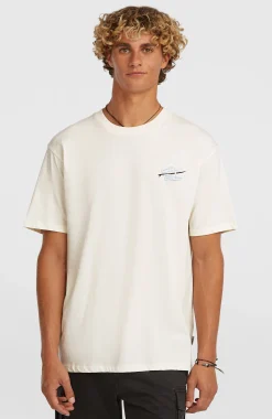Homme O'Neill T-Shirts|Protection Anti-Uv-HommesT-shirt Retro Back-Print| Blanc