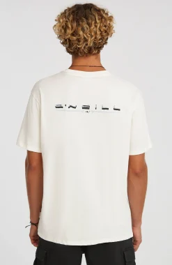 Homme O'Neill T-Shirts|Protection Anti-Uv-HommesT-shirt Retro Back-Print| Blanc