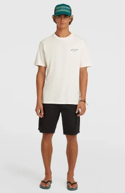 Homme O'Neill T-Shirts|Protection Anti-Uv-HommesT-shirt Retro Back-Print| Blanc