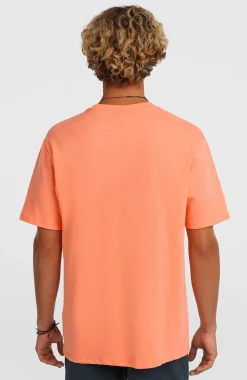 Homme O'Neill T-Shirts|Protection Anti-Uv-HommesT-shirt Slub Chest Pocket| Orange