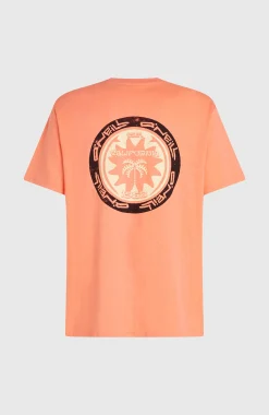 Homme O'Neill T-Shirts|Protection Anti-Uv-HommesT-shirt Slub Back-Print| Orange
