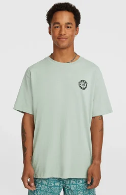 Homme O'Neill T-Shirts|Protection Anti-Uv-HommesT-shirt Slub Back-Print| Vert