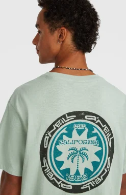 Homme O'Neill T-Shirts|Protection Anti-Uv-HommesT-shirt Slub Back-Print| Vert