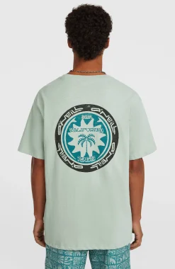 Homme O'Neill T-Shirts|Protection Anti-Uv-HommesT-shirt Slub Back-Print| Vert