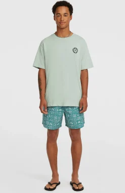 Homme O'Neill T-Shirts|Protection Anti-Uv-HommesT-shirt Slub Back-Print| Vert