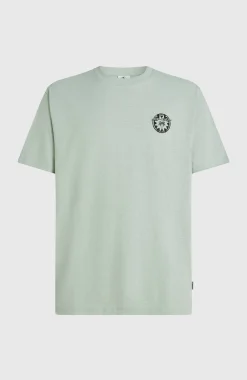 Homme O'Neill T-Shirts|Protection Anti-Uv-HommesT-shirt Slub Back-Print| Vert