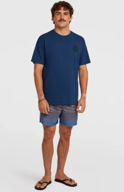 Homme O'Neill T-Shirts|Protection Anti-Uv-HommesT-shirt Slub Back-Print| Bleu
