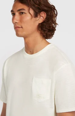 Homme O'Neill T-Shirts|Protection Anti-Uv-HommesT-shirt Slub Chest Pocket| Blanc