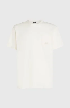 Homme O'Neill T-Shirts|Protection Anti-Uv-HommesT-shirt Slub Chest Pocket| Blanc