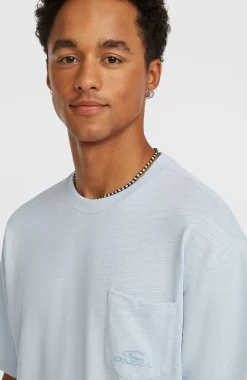 Homme O'Neill T-Shirts|Protection Anti-Uv-HommesT-shirt Slub Chest Pocket| Bleu
