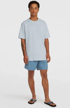 Homme O'Neill T-Shirts|Protection Anti-Uv-HommesT-shirt Slub Chest Pocket| Bleu