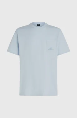 Homme O'Neill T-Shirts|Protection Anti-Uv-HommesT-shirt Slub Chest Pocket| Bleu
