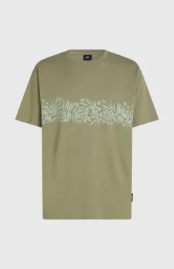 Homme O'Neill T-Shirts|Protection Anti-Uv-HommesT-shirt Uni Flower| Vert